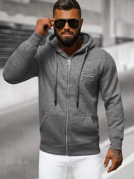 Sale Herren Kapuzenpullover Anthrazit NB/MF2003 Herren Kapuzenpullover | Sweatjacken