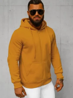 Discount Herren Kapuzenpullover Camel JS/2008Z Herren Kapuzenpullover | Sweatjacken
