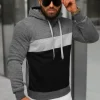 New Herren Kapuzenpullover Dunkelgrau JS/8B1320/5 Herren Sweatshirts Ohne Print | Kapuzenpullover