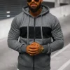 New Herren Kapuzenpullover Dunkelgrau JS/8B1330/5 Herren Sweatshirts Ohne Print | Kapuzenpullover