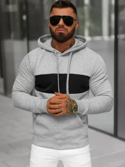 Hot Herren Kapuzenpullover JS/8B1308/2 Herren Sweatshirts Ohne Print | Kapuzenpullover