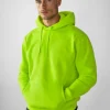 Online Herren Kapuzenpullover Grün-Neon JS/2009Z Herren Sweatshirts Ohne Print | Kapuzenpullover