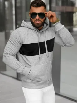 Hot Herren Kapuzenpullover JS/8B1308/2 Herren Sweatshirts Ohne Print | Kapuzenpullover