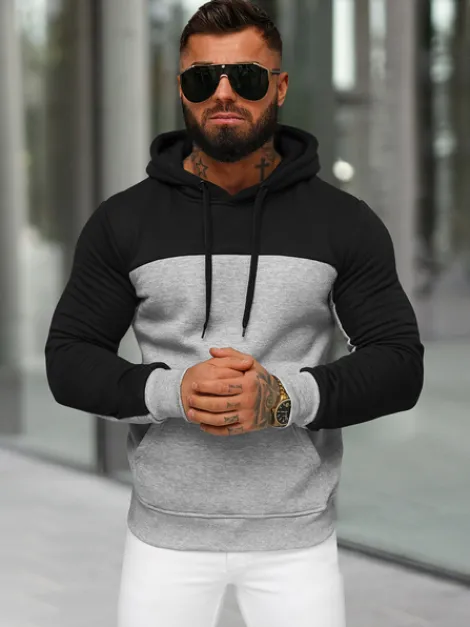 Online Herren Kapuzenpullover JS/8B1307/2 Herren Sweatshirts Ohne Print | Kapuzenpullover