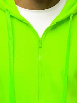 Fashion Herren Kapuzenpullover Grün-Neon JS/2008 Herren Kapuzenpullover | Sweatjacken