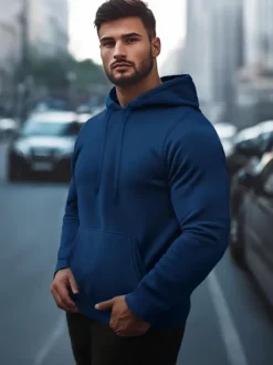 Hot Herren Kapuzenpullover JS/2009/66Z Herren Sweatshirts Ohne Print | Kapuzenpullover