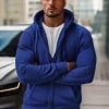 Outlet Herren Kapuzenpullover Kobalt JS/2008Z Herren Kapuzenpullover | Sweatjacken