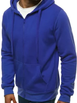 Outlet Herren Kapuzenpullover Kobalt JS/2008 Herren Kapuzenpullover | Sweatjacken
