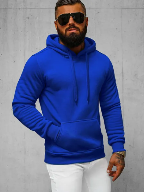 Best Herren Kapuzenpullover Kobalt JS/2009Z Herren Sweatshirts Ohne Print | Kapuzenpullover