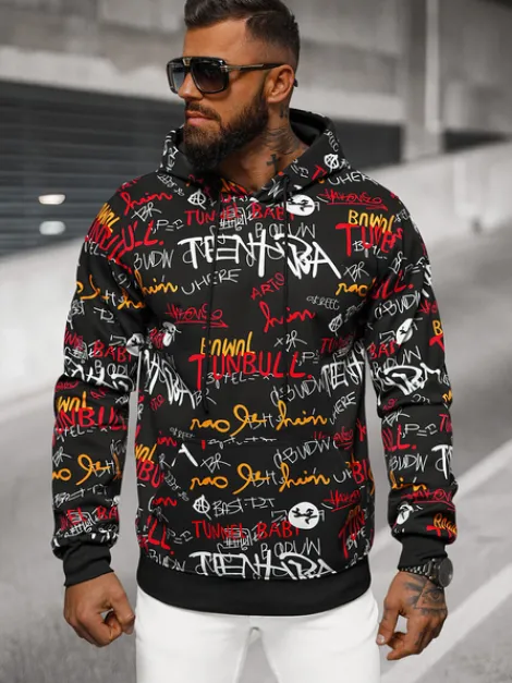 Fashion Herren Kapuzenpullover JS/8B1225/3 Herren Sweatshirts Mit Print | Kapuzenpullover