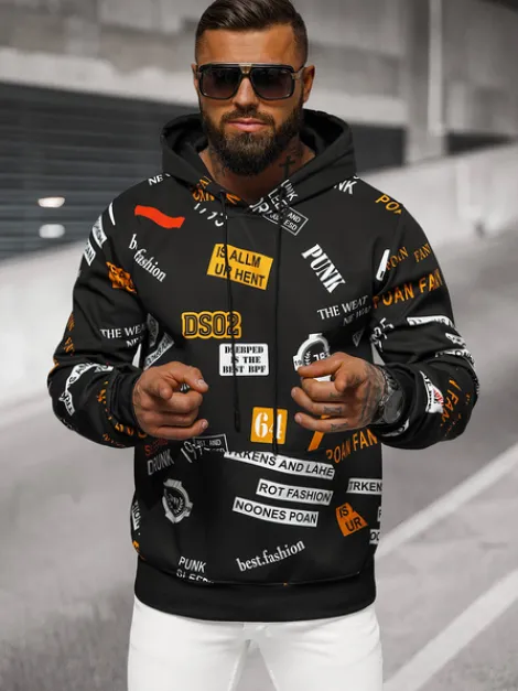 Outlet Herren Kapuzenpullover JS/8B1250/3 Herren Sweatshirts Mit Print | Kapuzenpullover
