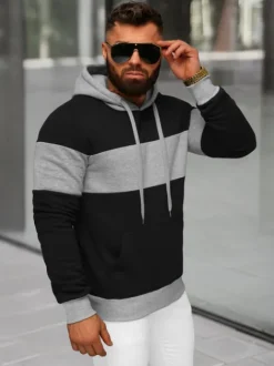 Hot Herren Kapuzenpullover JS/8B1313/3 Herren Sweatshirts Ohne Print | Kapuzenpullover