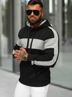 Hot Herren Kapuzenpullover JS/8B1309/3 Herren Sweatshirts Ohne Print | Kapuzenpullover