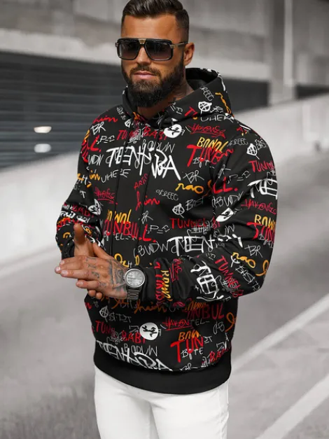 Fashion Herren Kapuzenpullover JS/8B1225/3 Herren Sweatshirts Mit Print | Kapuzenpullover