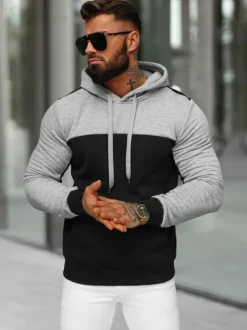Best Herren Kapuzenpullover JS/8B1307/3 Herren Sweatshirts Ohne Print | Kapuzenpullover