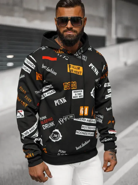 Outlet Herren Kapuzenpullover JS/8B1250/3 Herren Sweatshirts Mit Print | Kapuzenpullover