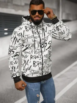Online Herren Kapuzenpullover JS/8B1175/1 Herren Sweatshirts Mit Print | Kapuzenpullover