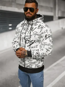 Online Herren Kapuzenpullover JS/8B1175/1 Herren Sweatshirts Mit Print | Kapuzenpullover
