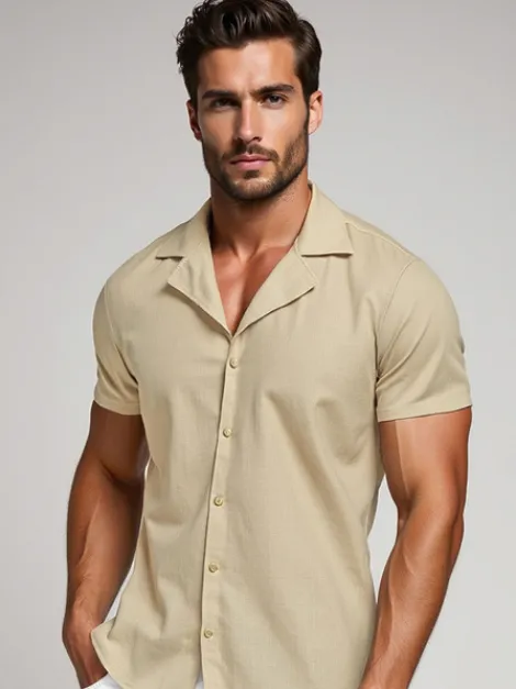 Sale Herren Kurzarmhemd O/Y971TZ Herren Kurzarmhemden | Freizeithemden