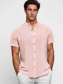 Clearance Herren Kurzarmhemd O/V162 Herren Kurzarmhemden | Stehkragenhemden