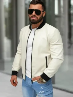Outlet Herren Lederjacke JS/11Z8107 Herren Lederjacken | Bomberjacken