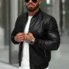 Fashion Herren Lederjacke JS/11Z8107 Herren Lederjacken | Bomberjacken