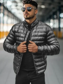 Hot Herren Lederjacke O/M796Z Herren Steppjacken | Lederjacken