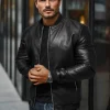 Outlet Herren Lederjacke JS/11Z8106Z Herren Lederjacken | Bomberjacken