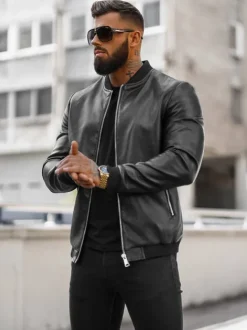 Discount Herren Lederjacke JS/11Z8106Z Herren Lederjacken | Bomberjacken