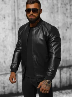 New Herren Lederjacke JS/11Z8105 Herren Lederjacken | Bomberjacken