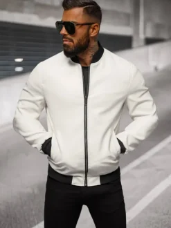 Hot Herren Lederjacke O/88120 Herren Lederjacken | Bomberjacken