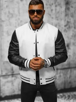 New Herren Lederjacke JS/11Z8068 Herren Lederjacken | Bomberjacken