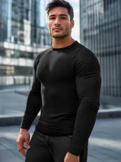Fashion Herren Longsleeve JS/2088 Herren Longsleeves Ohne Motiv