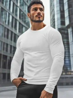 Outlet Herren Longsleeve JS/2088 Herren Longsleeves Ohne Motiv