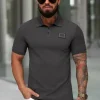 New Herren Poloshirt Anthrazit NB/MT3124 Herren Poloshirts | T-shirts Ohne Print