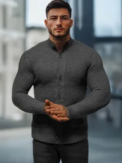 Best Herren Pullover Anthrazit NB/MM6020/3Z Herren Strickjacken
