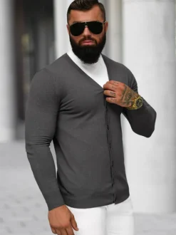 Clearance Herren Pullover Anthrazit NB/MM6006/3Z Herren Strickjacken | Strickpullover