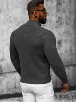 Clearance Herren Pullover Anthrazit NB/MM6020/3 Herren Strickjacken