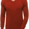 New Herren Pullover Dunkelcamel TMK/YY03/10 Herren Strickpullover