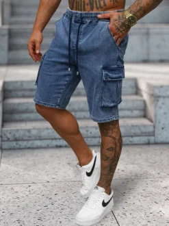 Outlet Herren Shorts NB/MP0313B Herren Jeans Shorts | Cargo Shorts
