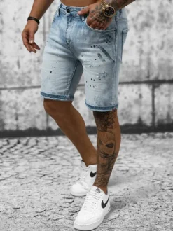 New Herren Shorts NB/MP0262BC Herren Jeans Shorts