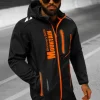 Outlet Herren Softshell Jacke schwarz und orange JS/HH026/1 Herren Softshelljacken | Übergangsjacken