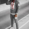 Online Herren Sportanzug Anthrazit JS/8C59/5Z Herren Trainingsanzüge Mit Print