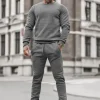 Best Herren Sportanzug Anthrazit JS/68C10380/5Z Herren Trainingsanzüge Ohne Print