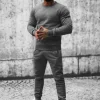 Best Herren Sportanzug Anthrazit JS/XW2001 Herren Trainingsanzüge Ohne Print