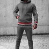 Clearance Herren Sportanzug Anthrazit JS/8C60/5 Herren Trainingsanzüge Ohne Print