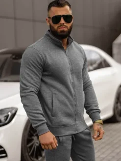 Fashion Herren Sportanzug Anthrazit JS/68C10385/5Z Herren Trainingsanzüge Ohne Print