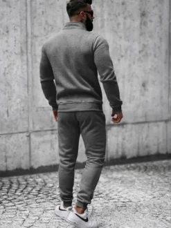 Hot Herren Sportanzug Anthrazit JS/68C10385/5Z Herren Trainingsanzüge Ohne Print