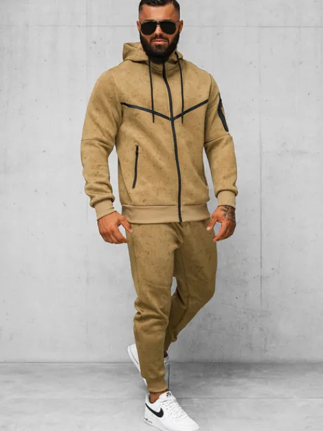 Sale Herren sportanzug camel JS/27C6503/91 Herren Trainingsanzüge Mit Print