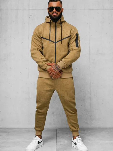 Sale Herren sportanzug camel JS/27C6503/91 Herren Trainingsanzüge Mit Print